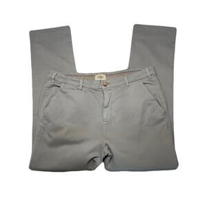 Marine Layer Mens Stretch Twill Chino Pants Straight Leg Khaki Size 34X29